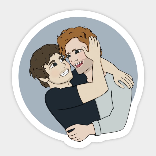 Giggle Kiss Malex (Cartoon) Sticker by djchikart